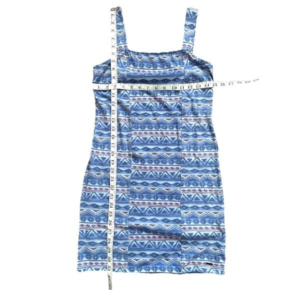 NWT Hollister Tribal Print Purple Pink Blue Bodycon Short Mini Dress, Size M - Picture 6 of 8